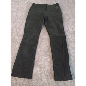 R4R Rave 4 Real Pants Women's Juniors Size 7 Real Leather Black Flared